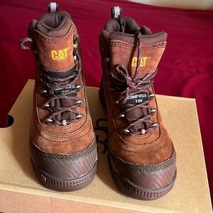 Steel toe caterpillar women boots